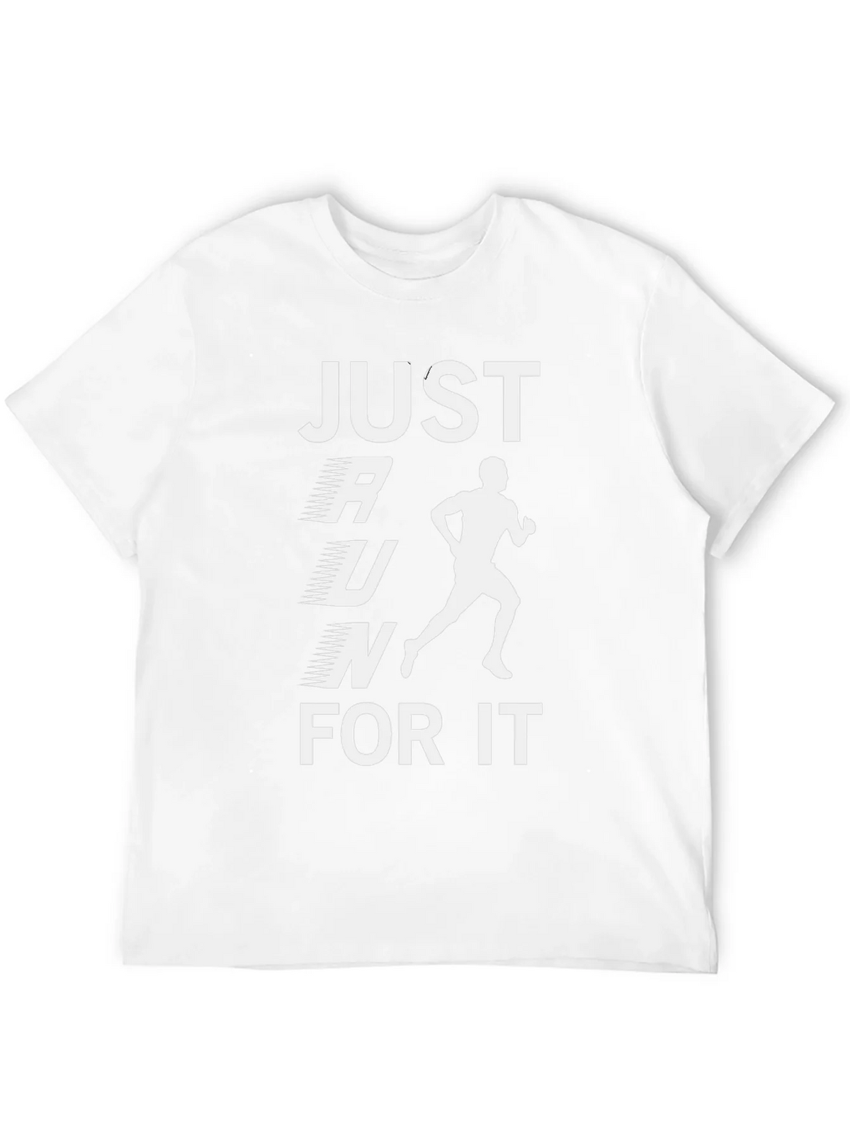 Just Run For It Black Graphic T-Shirt