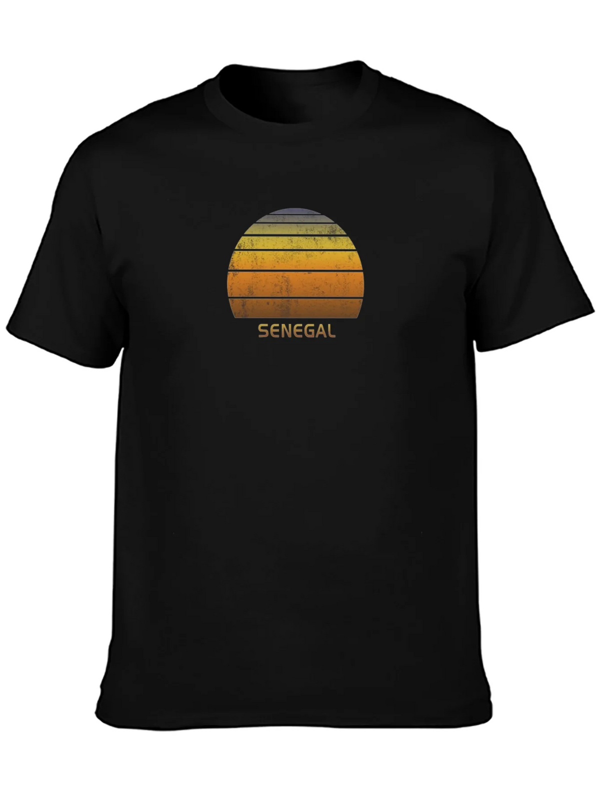 Senegal Retro Sunset T-Shirt - Vintage Style