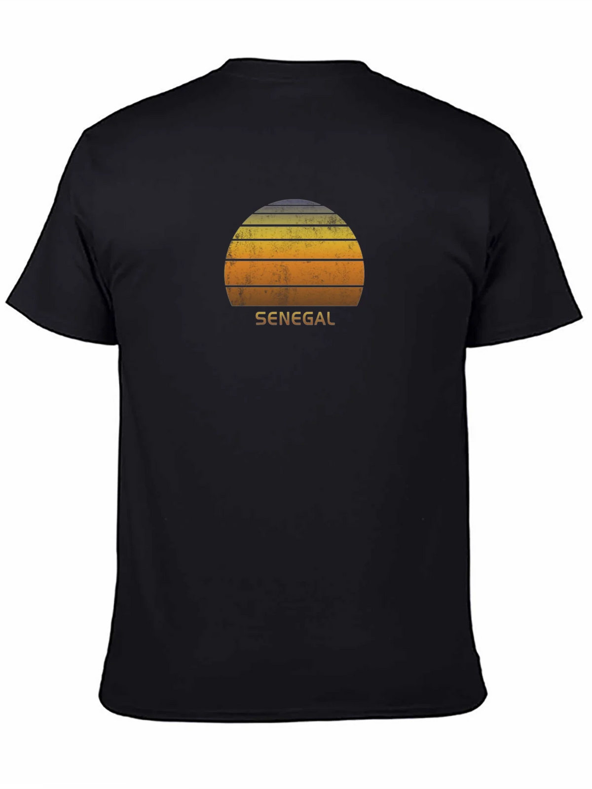 Senegal Retro Sunset T-Shirt - Vintage Style