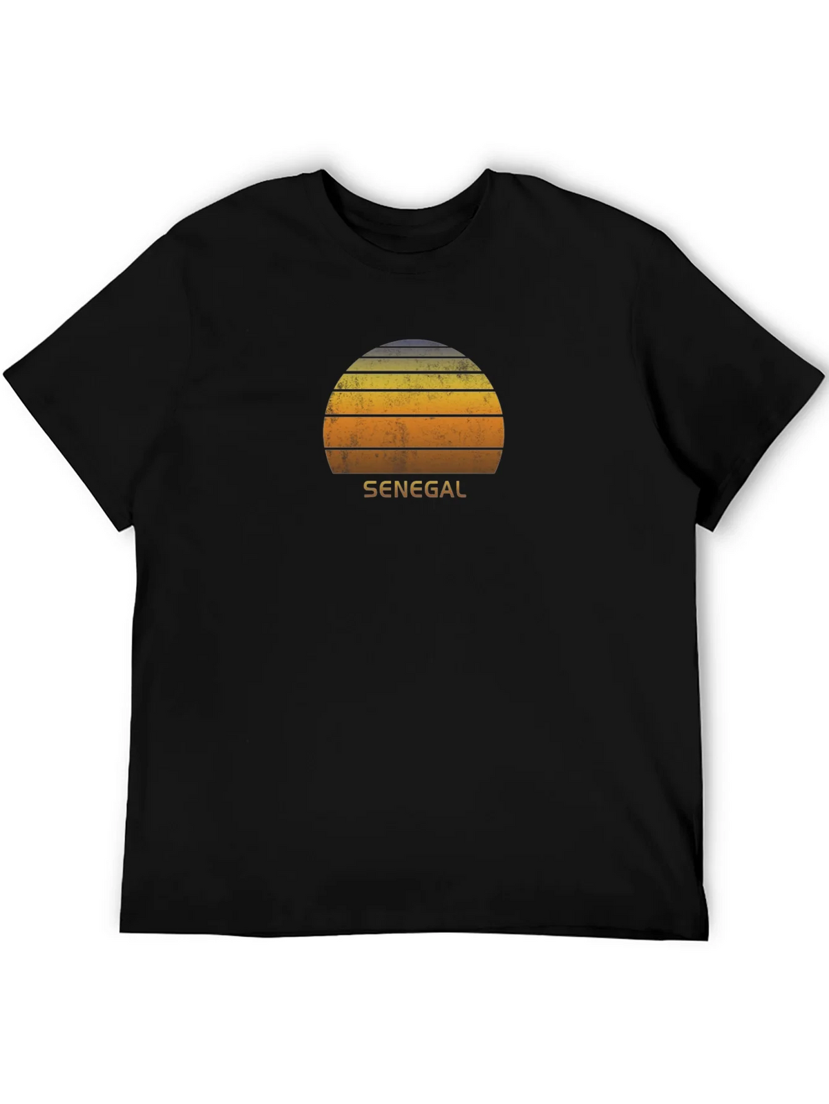 Senegal Retro Sunset T-Shirt - Vintage Style