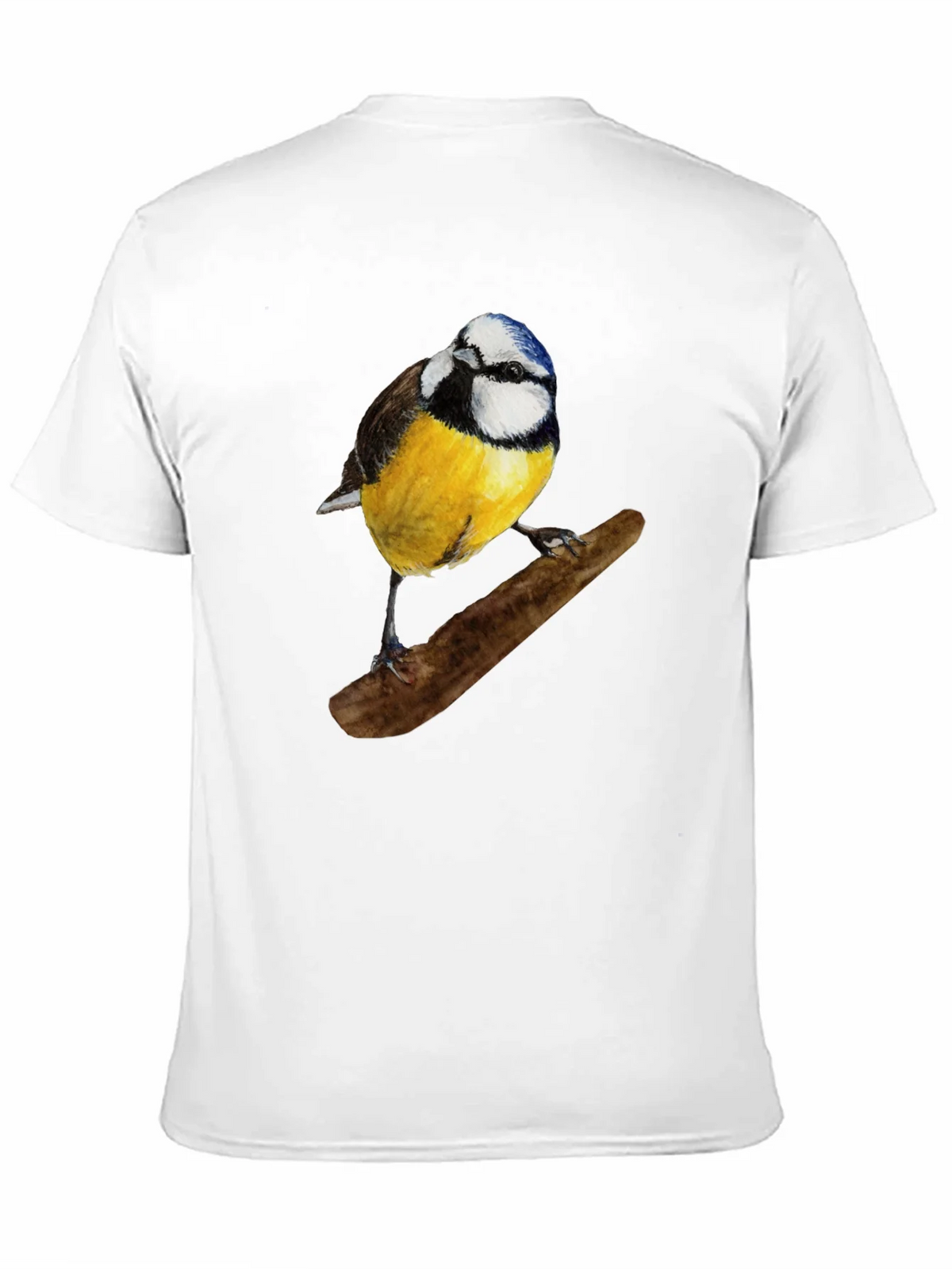 Bird Print Black T-Shirt