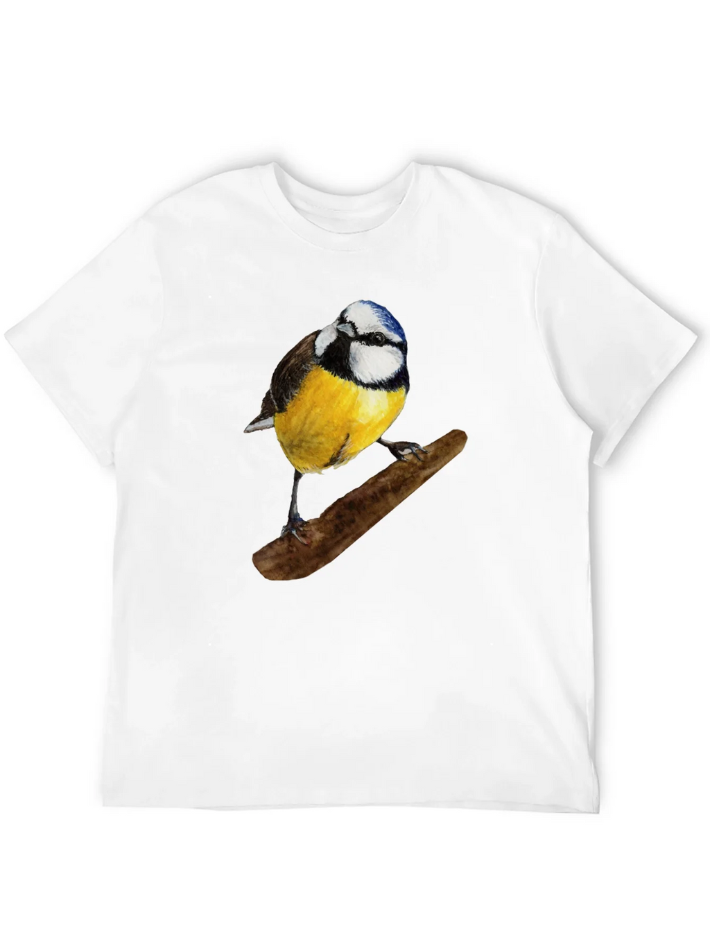 Bird Print Black T-Shirt