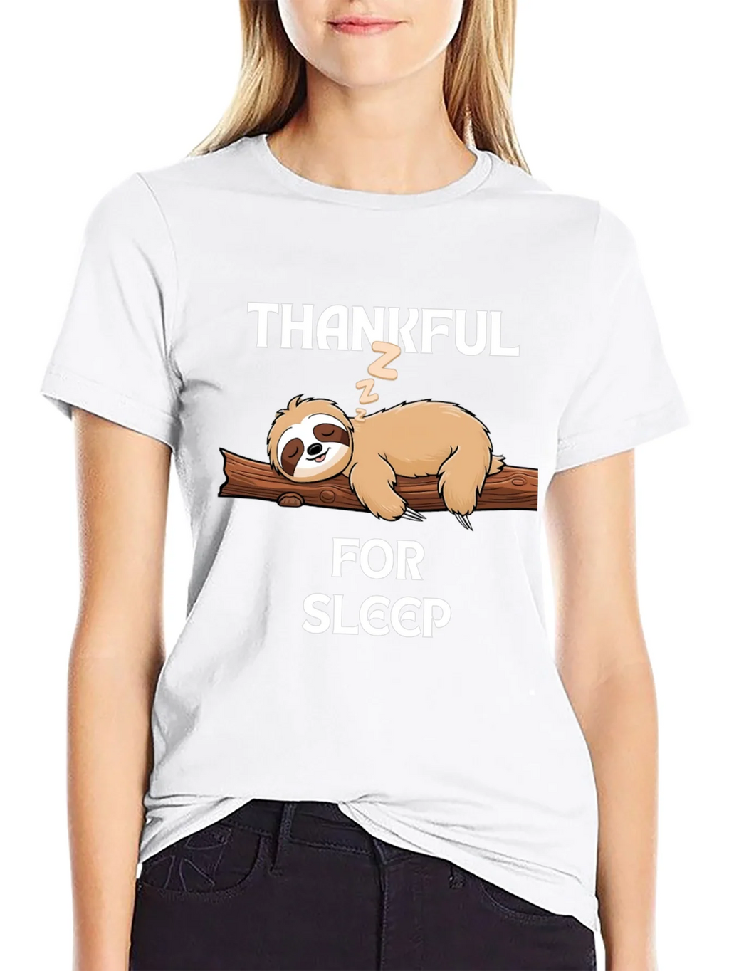 Thankful for Sleep Sloth T-Shirt