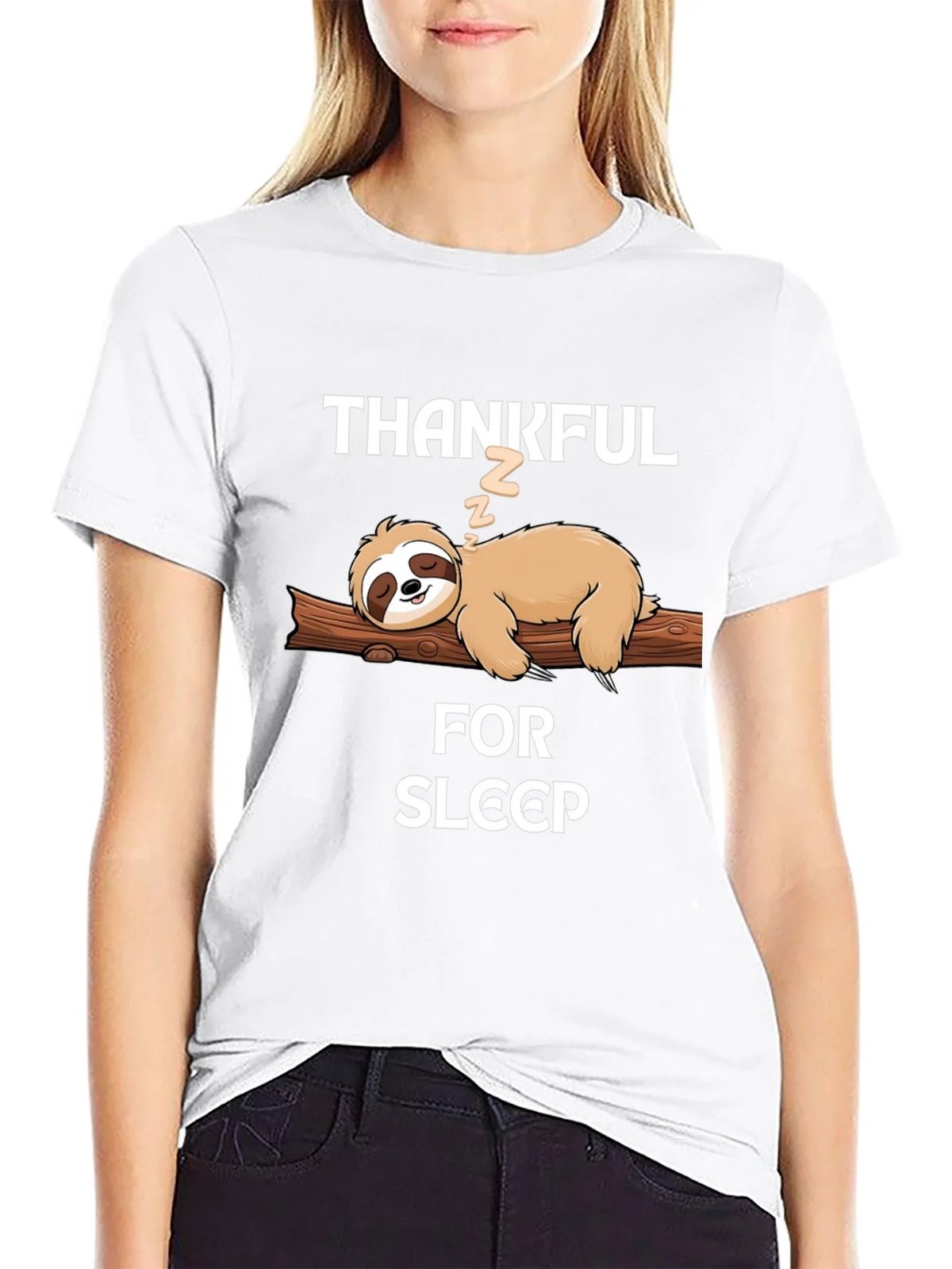 Thankful for Sleep Sloth T-Shirt