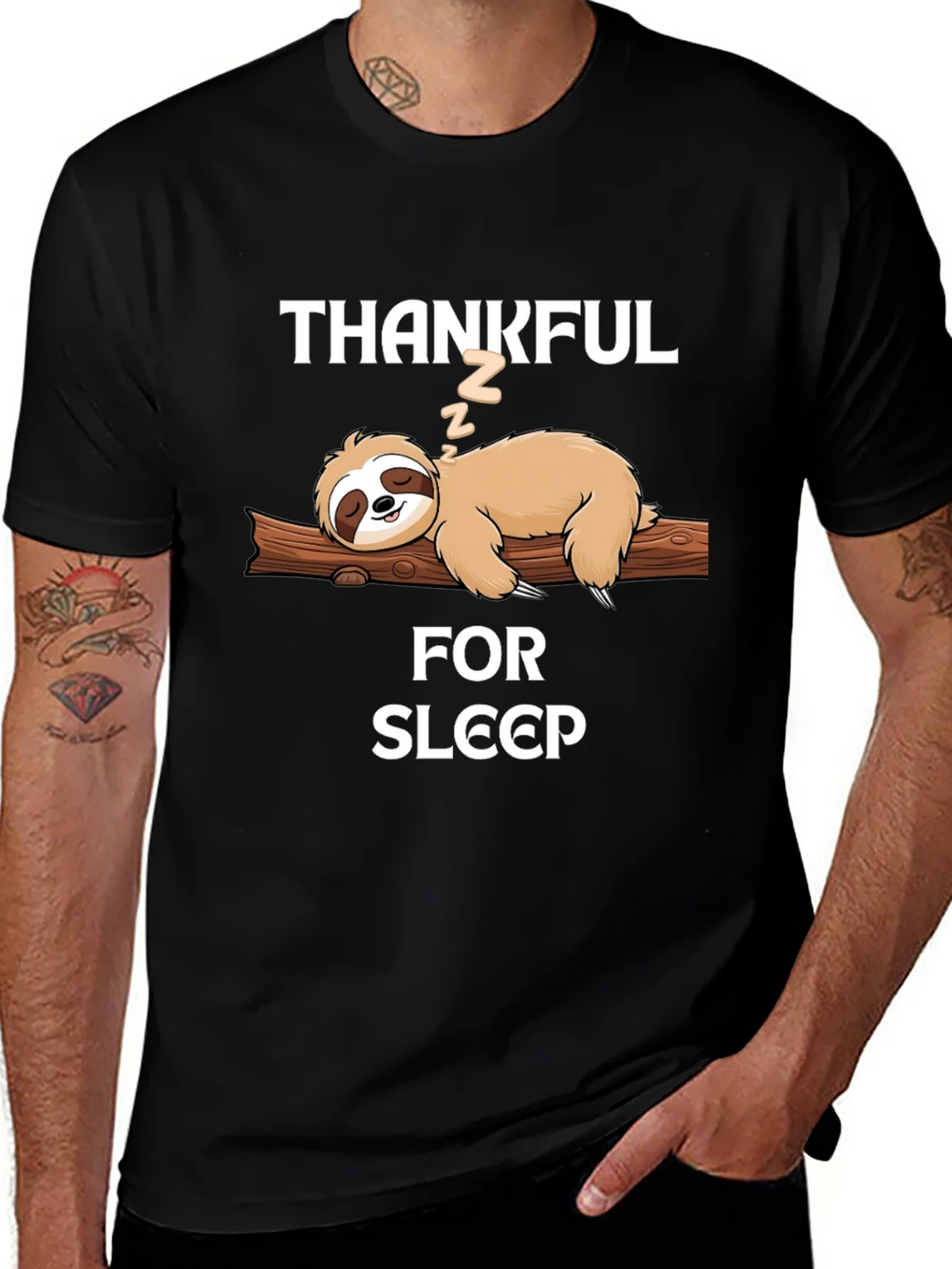 Thankful for Sleep Sloth T-Shirt
