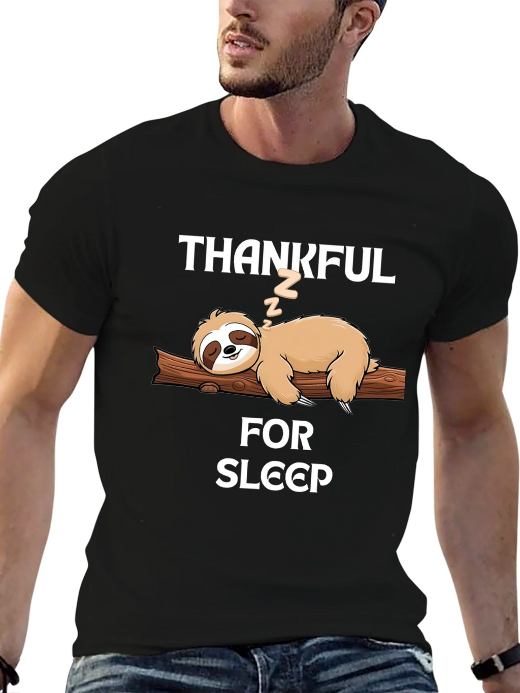 Thankful for Sleep Sloth T-Shirt