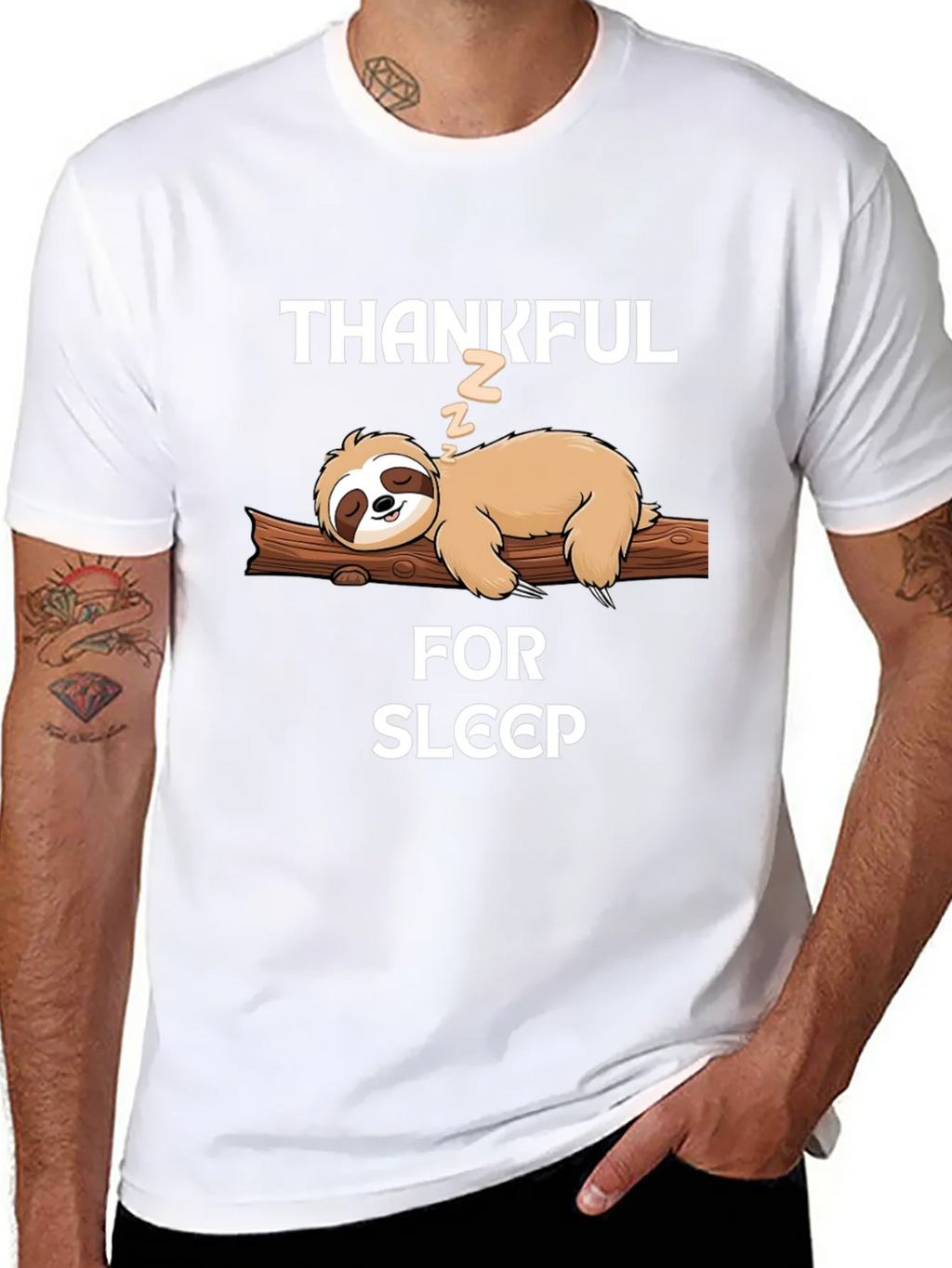 Thankful for Sleep Sloth T-Shirt
