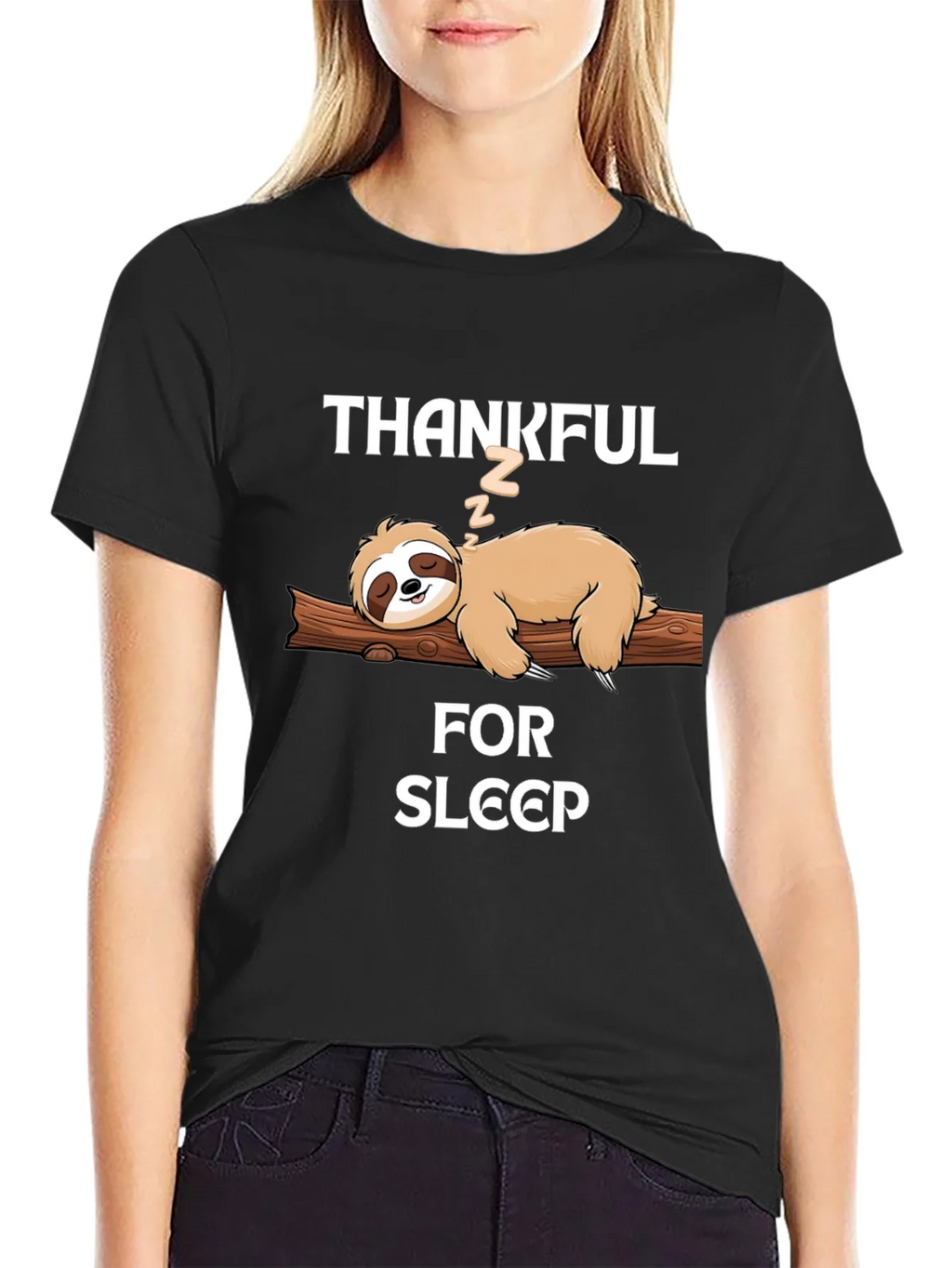 Thankful for Sleep Sloth T-Shirt