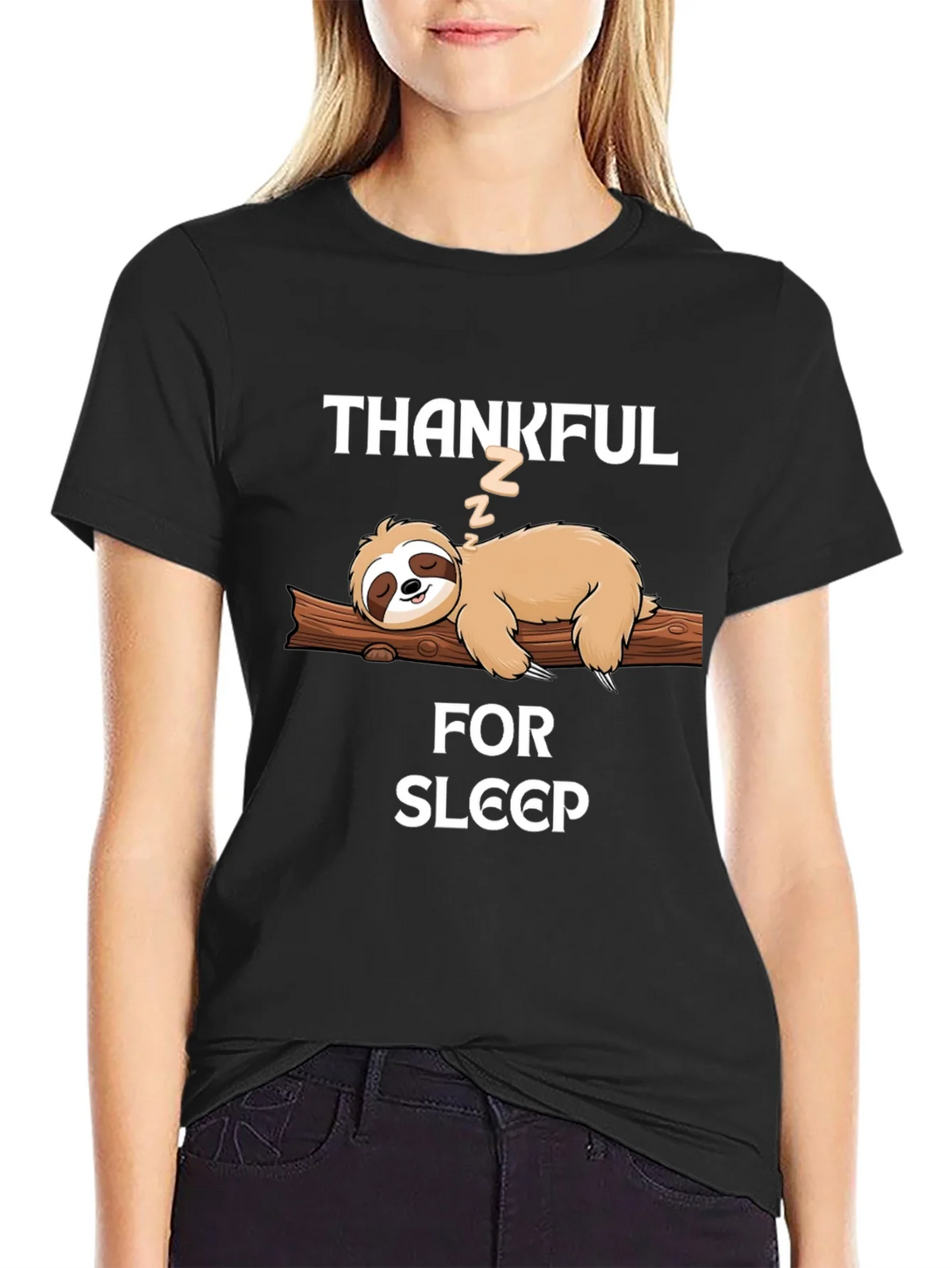 Thankful for Sleep Sloth T-Shirt