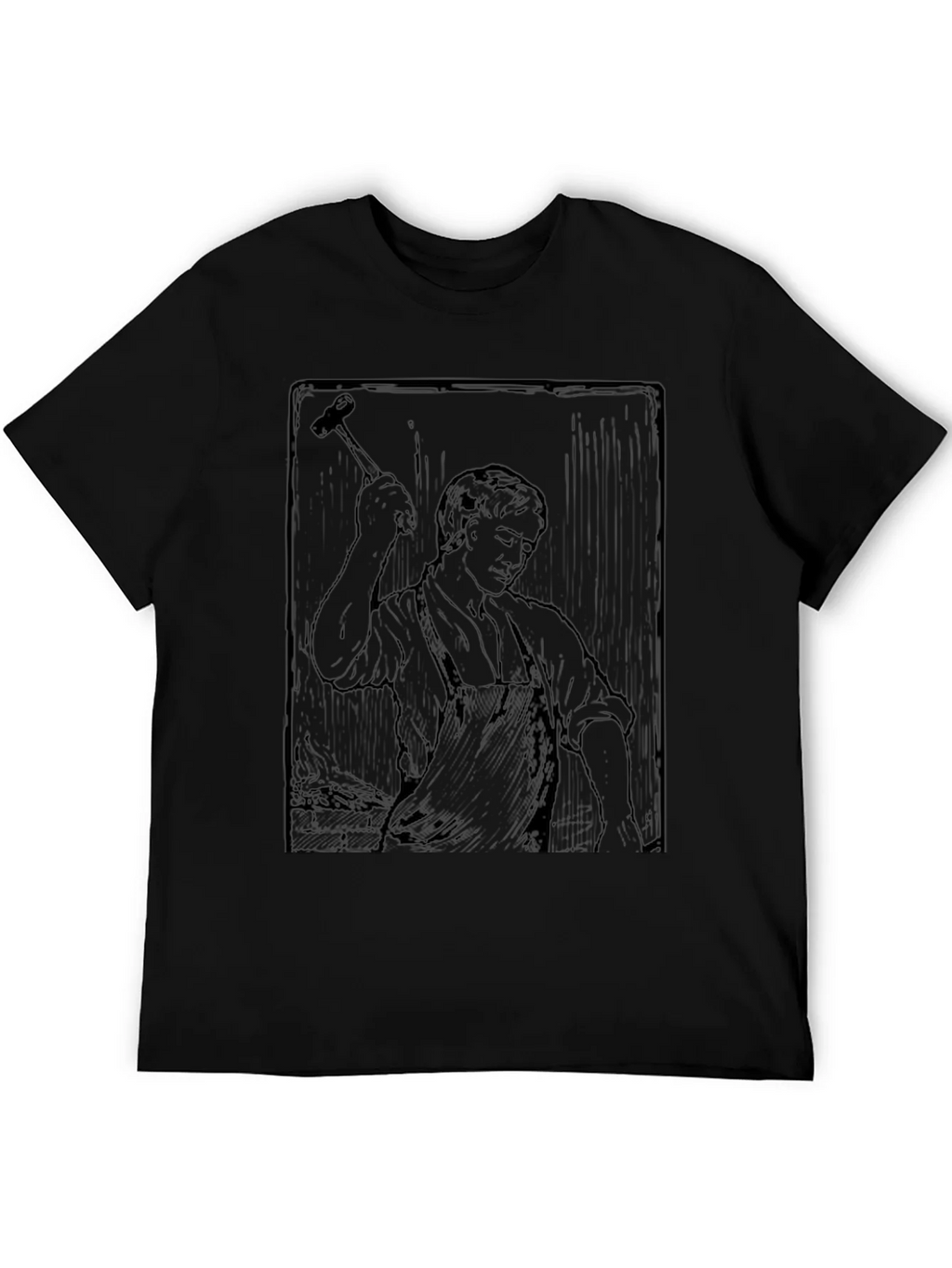 Blacksmith Graphic Print Crewneck T-Shirt
