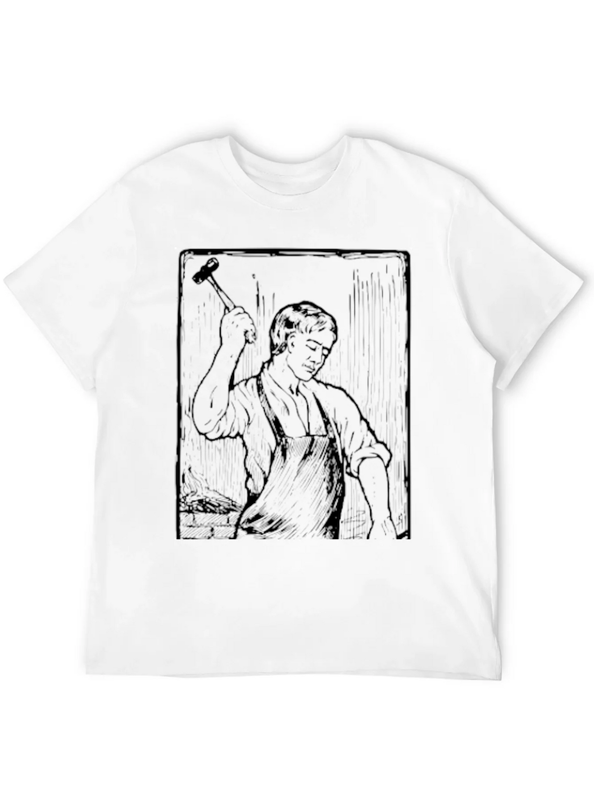 Blacksmith Graphic Print Crewneck T-Shirt