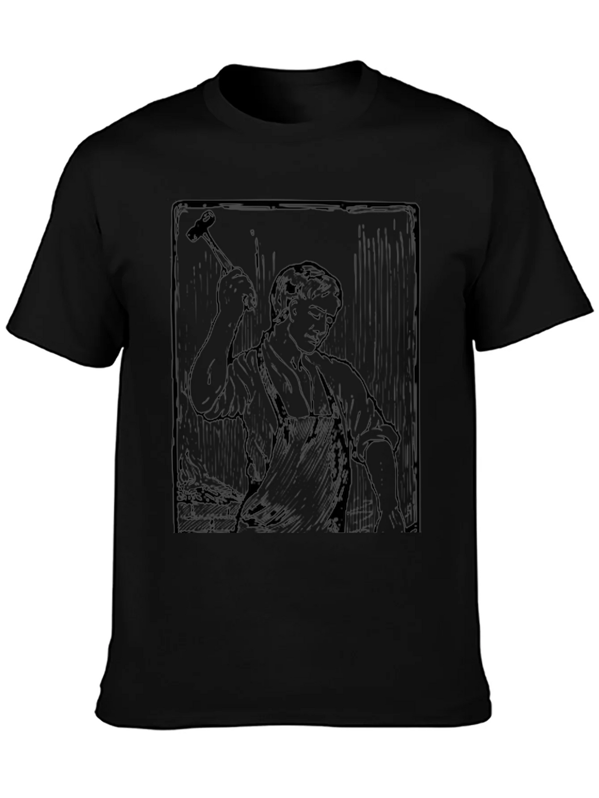 Blacksmith Graphic Print Crewneck T-Shirt