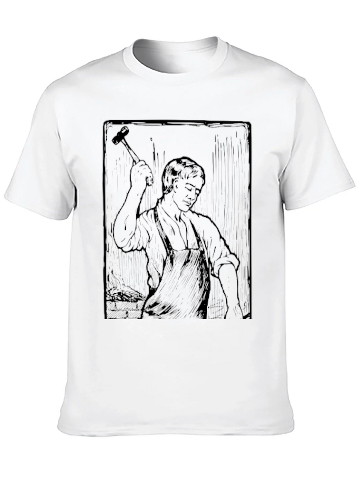 Blacksmith Graphic Print Crewneck T-Shirt