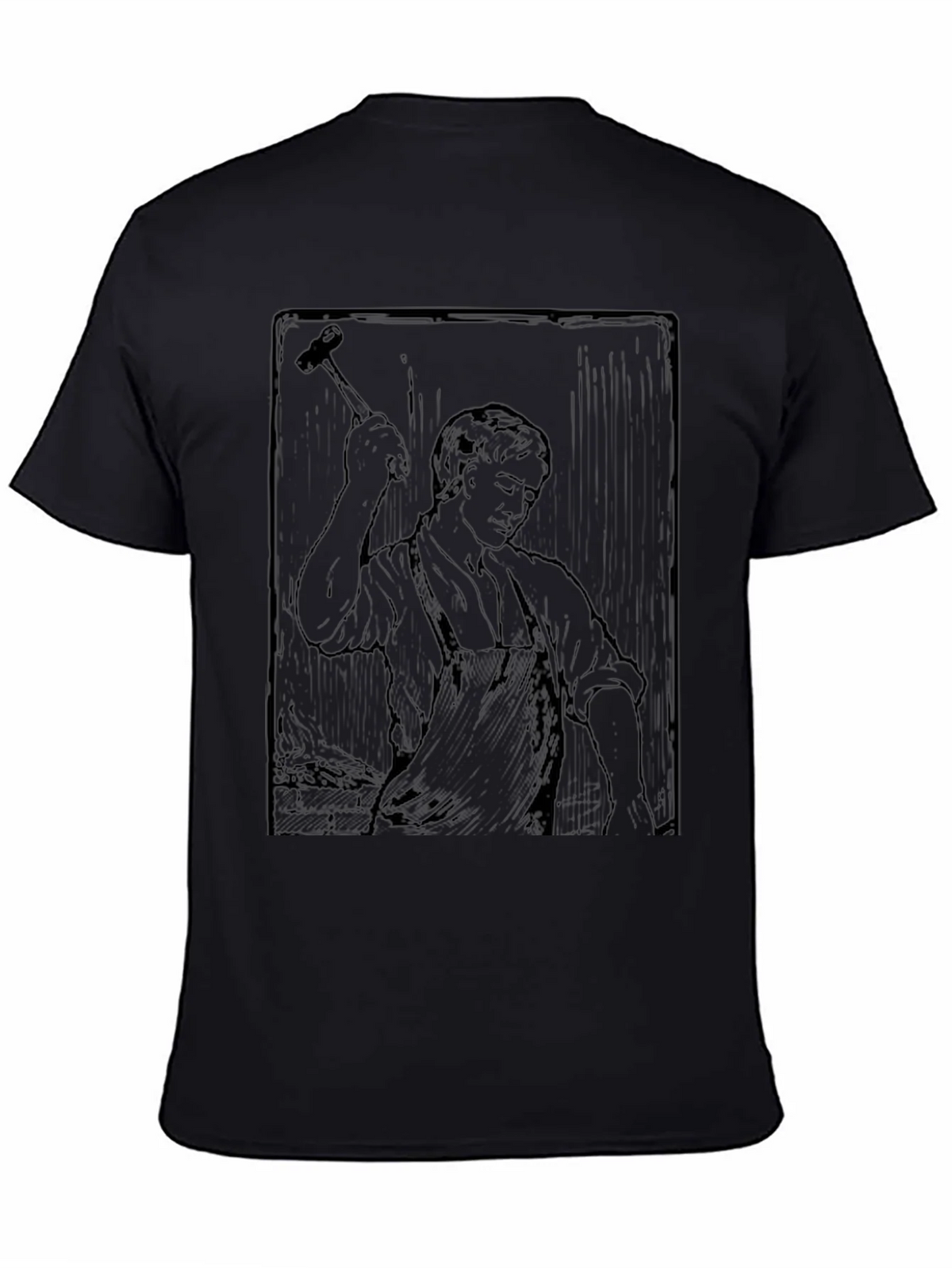 Blacksmith Graphic Print Crewneck T-Shirt