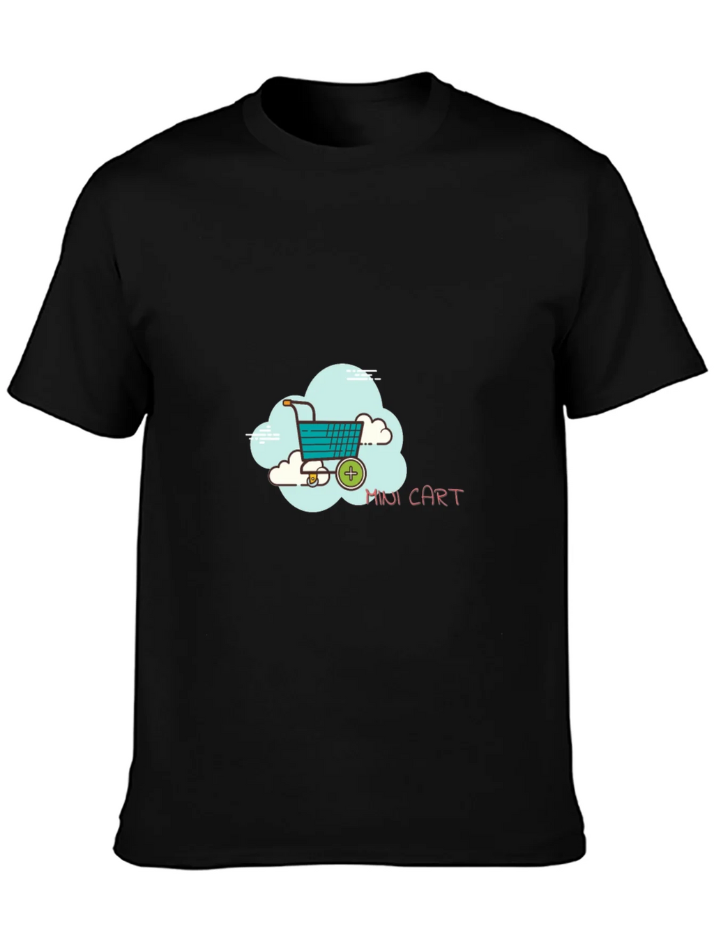 Mini Cart Graphic Black T-Shirt