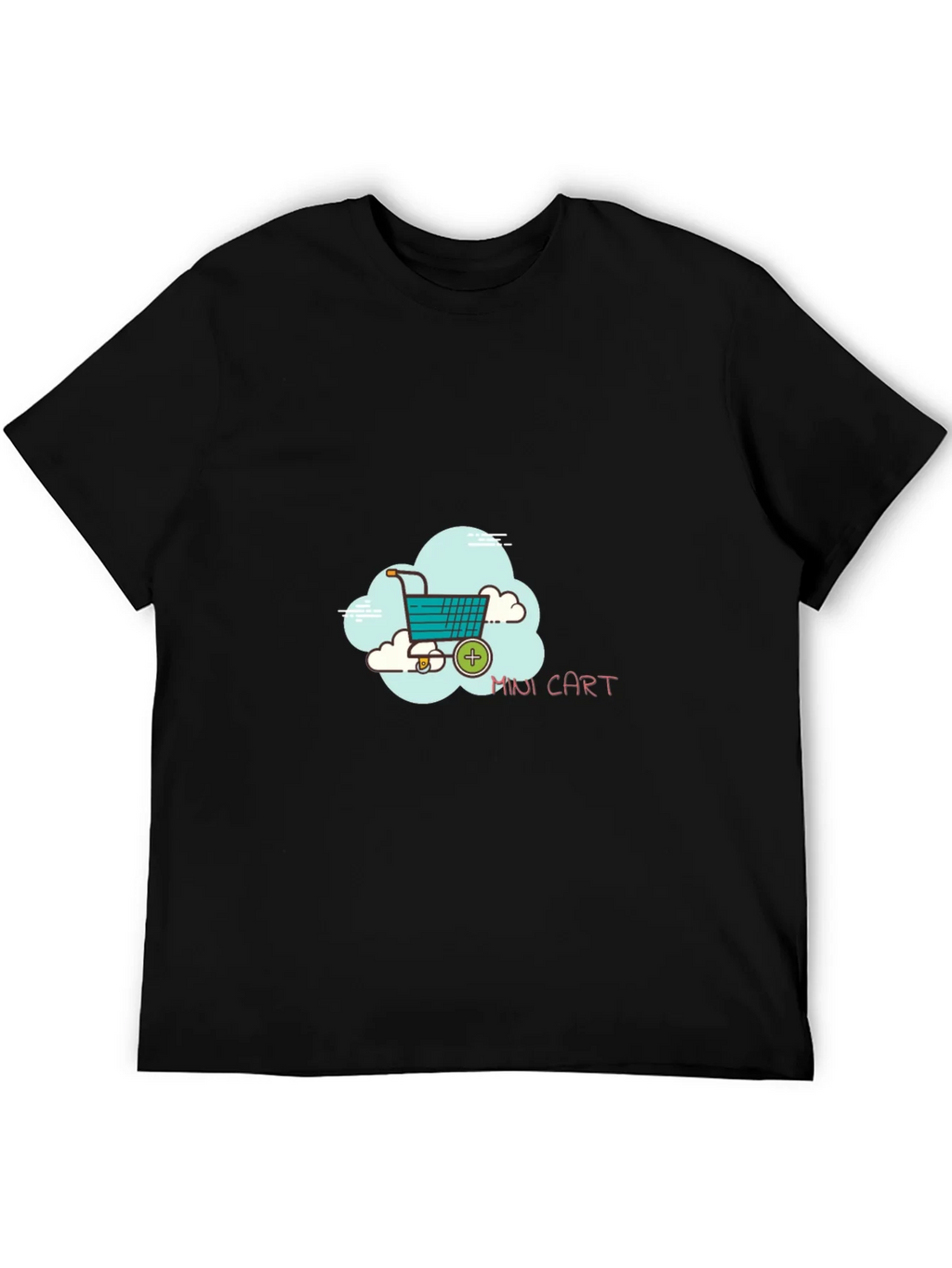 Mini Cart Graphic Black T-Shirt