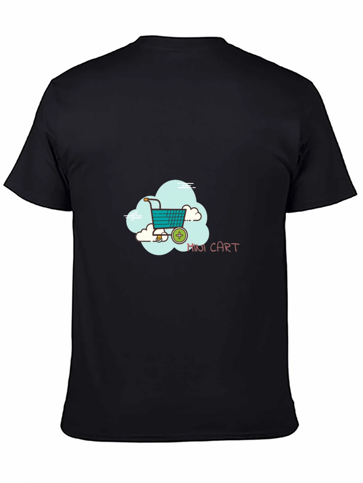 Mini Cart Graphic Black T-Shirt