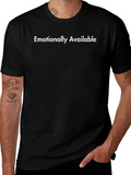 Emotionally Available Graphic Tee - Black