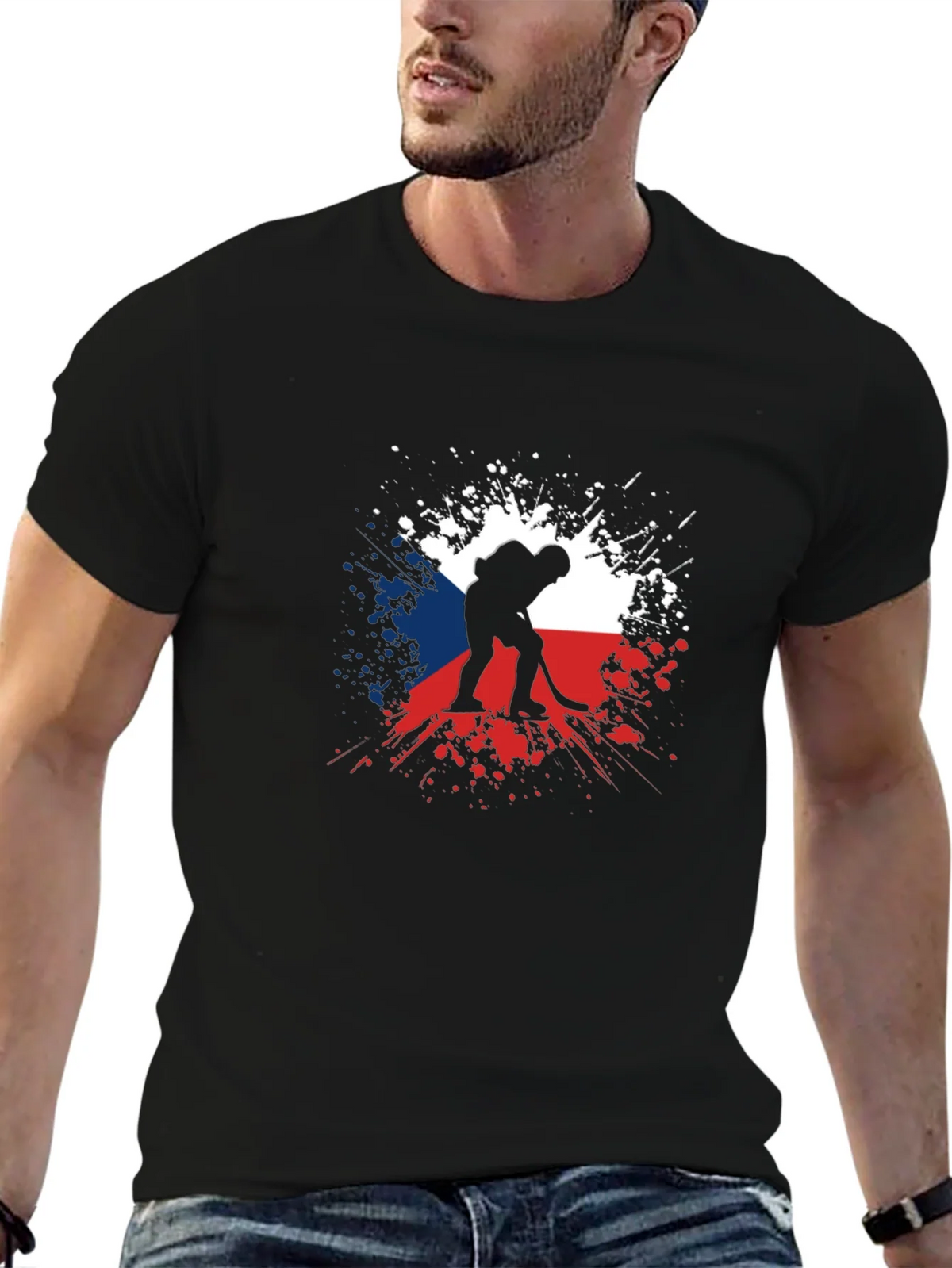 Czech Republic Hockey Fan T-Shirt