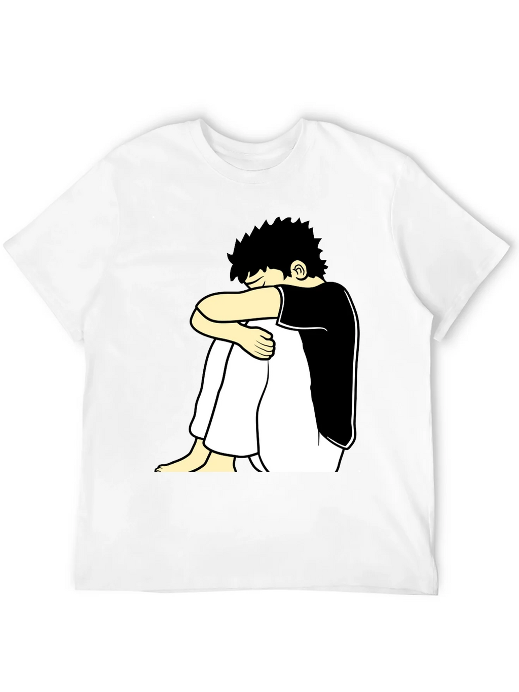 Black T-Shirt with Cartoon Graphic