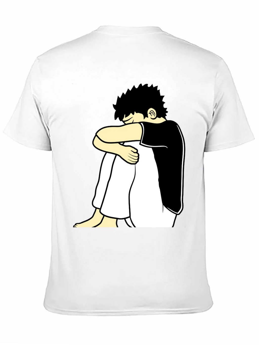Black T-Shirt with Cartoon Graphic