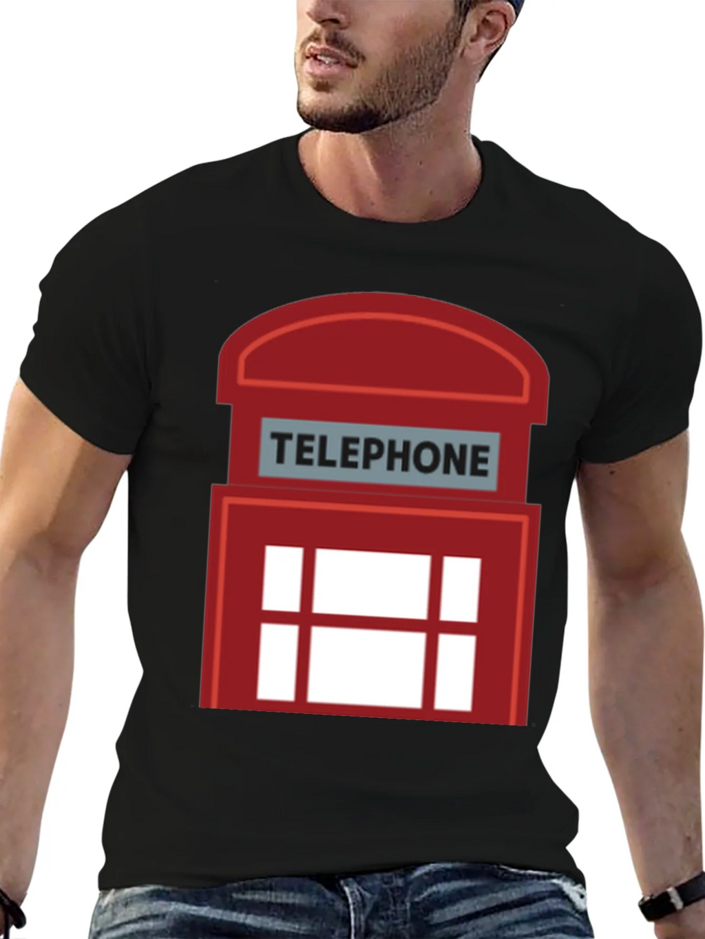 London Telephone Booth Graphic T-Shirt