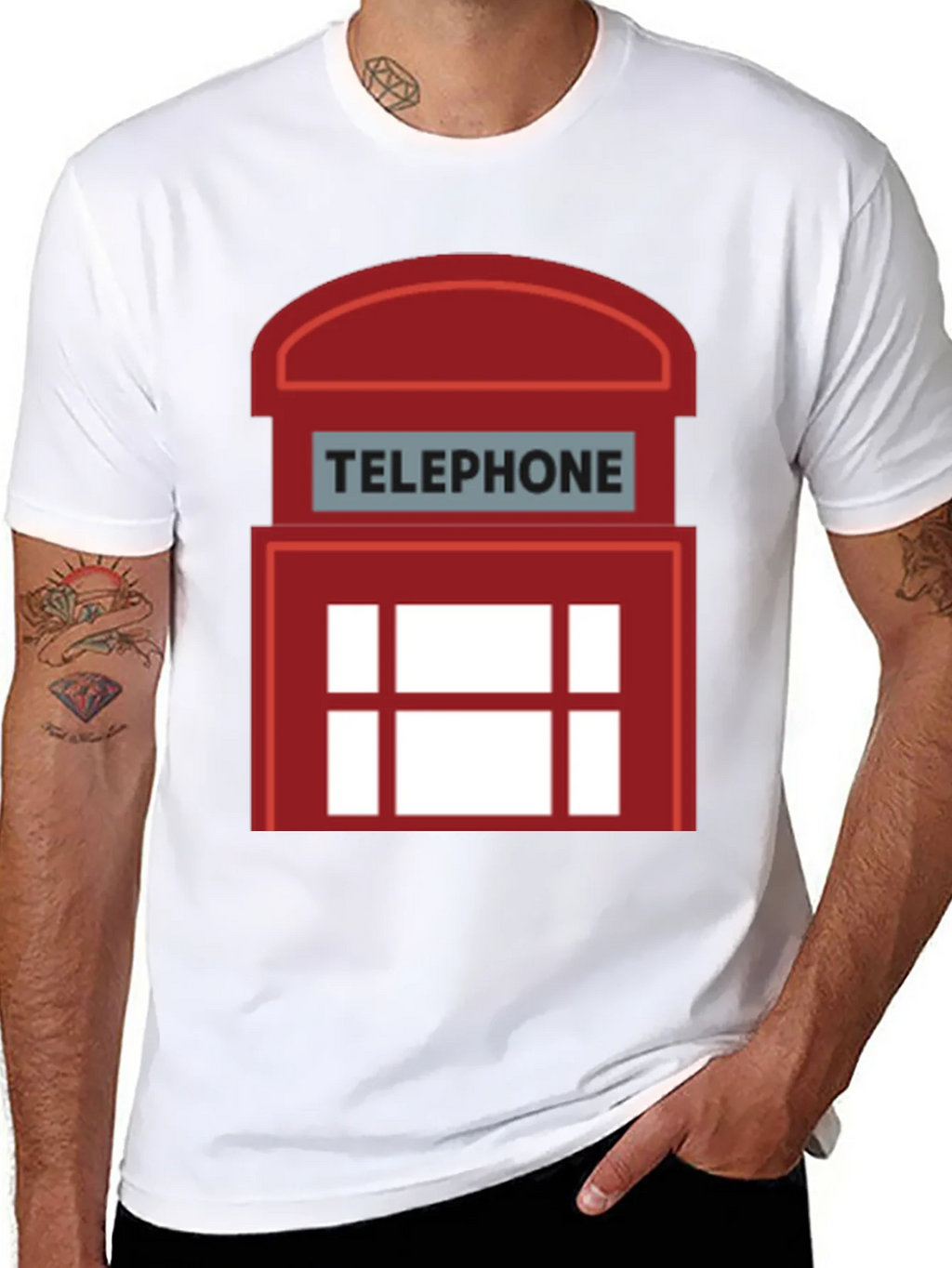 London Telephone Booth Graphic T-Shirt