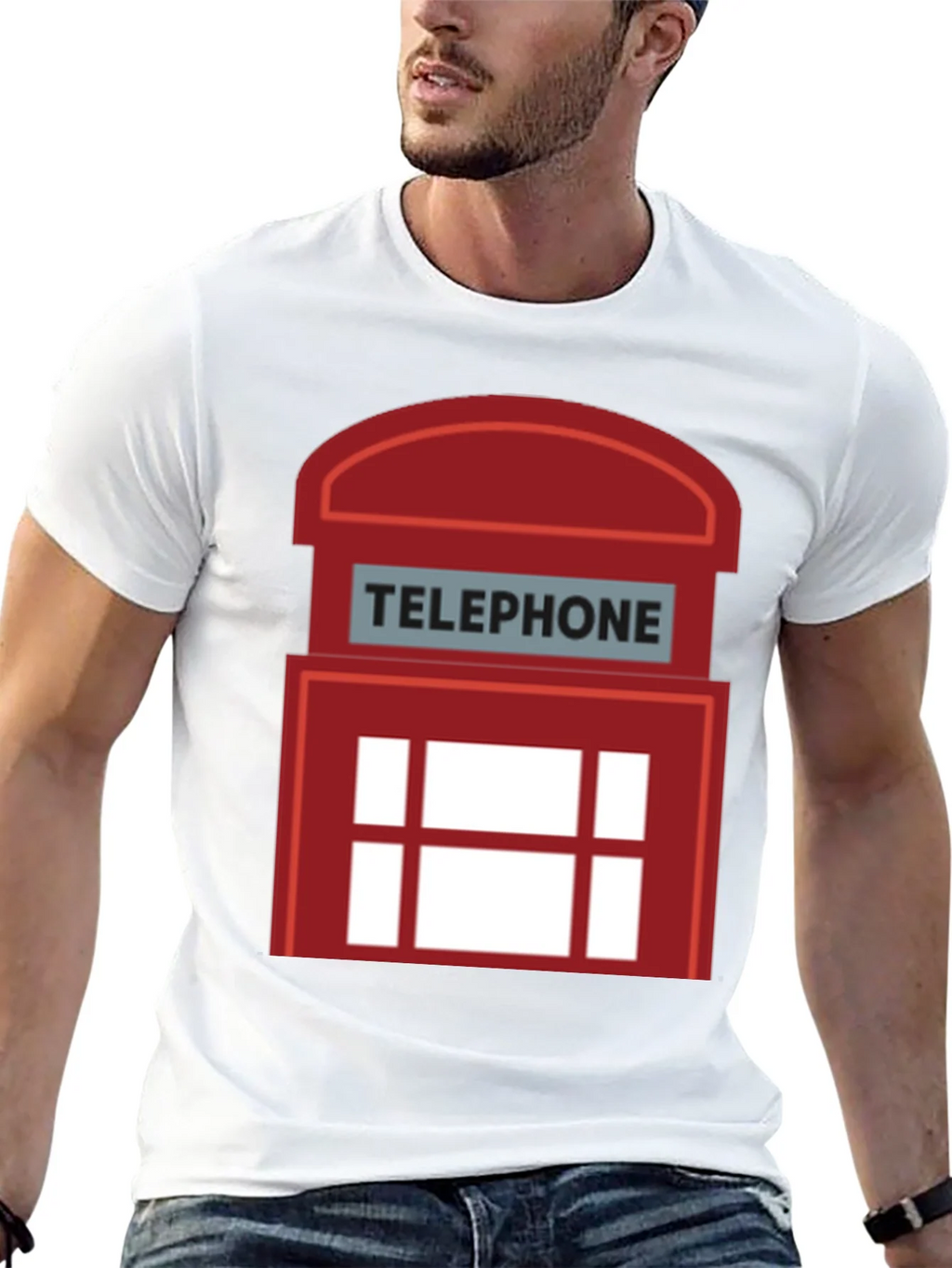 London Telephone Booth Graphic T-Shirt