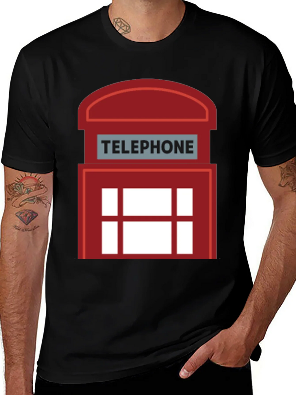 London Telephone Booth Graphic T-Shirt