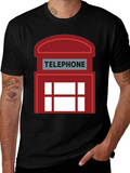 London Telephone Booth Graphic T-Shirt