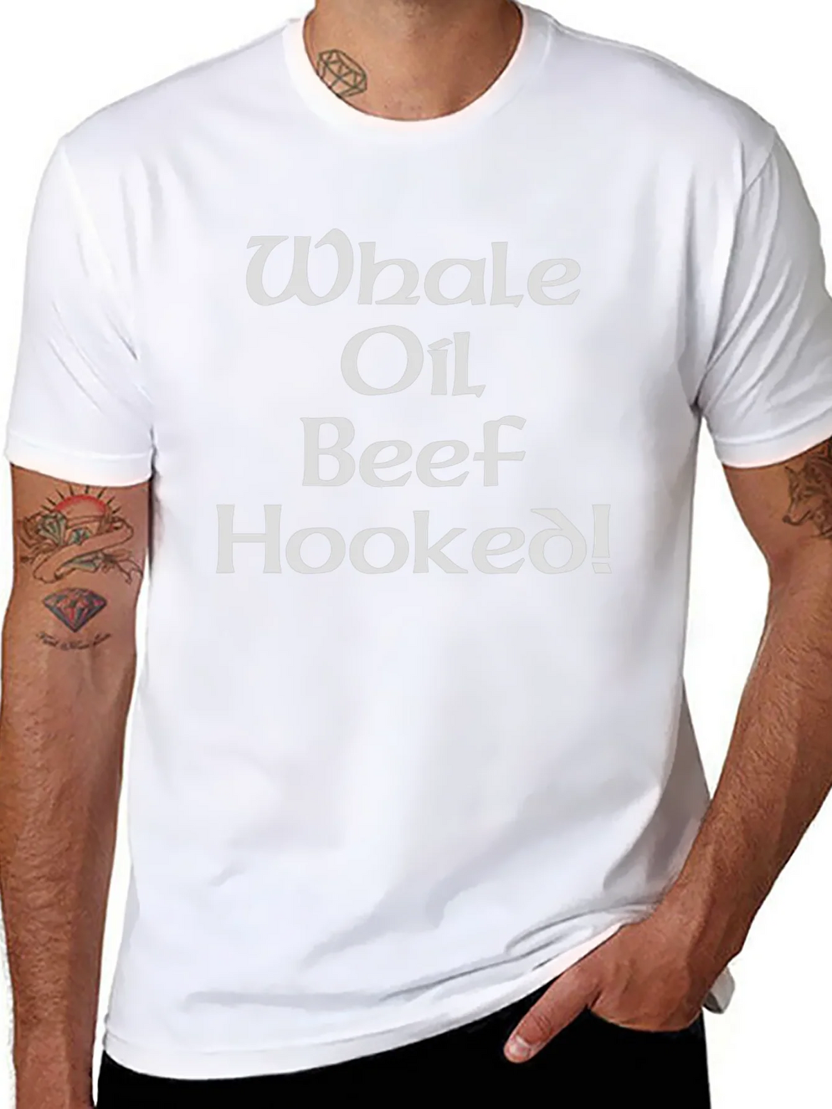 Whale Oil Beef Hooked Graphic T-Shirt