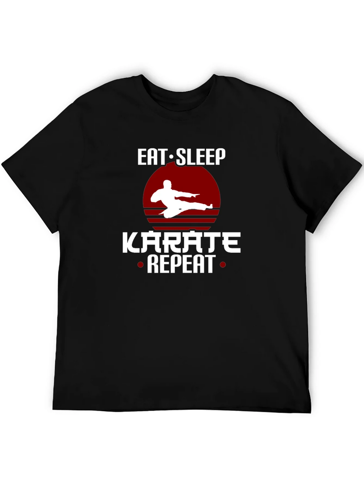 Eat Sleep Karate Repeat T-Shirt Martial Arts Tee