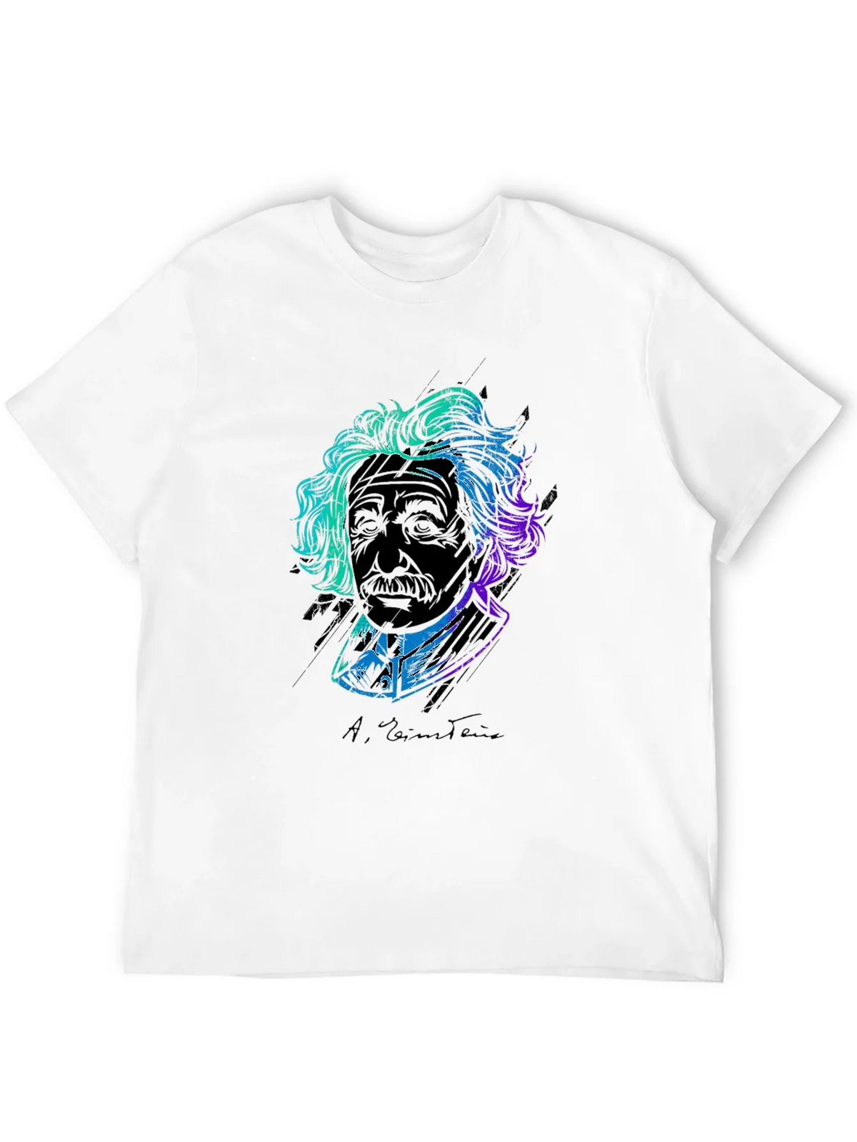 Einstein Graphic Print Tee - Black