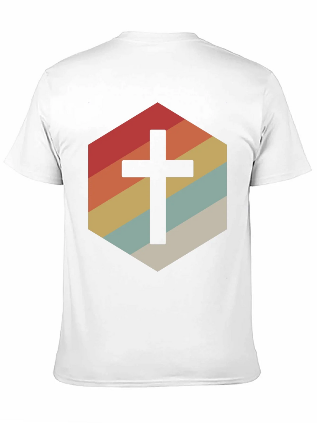 Retro Cross Graphic Tee - Stylish Religious Apparel