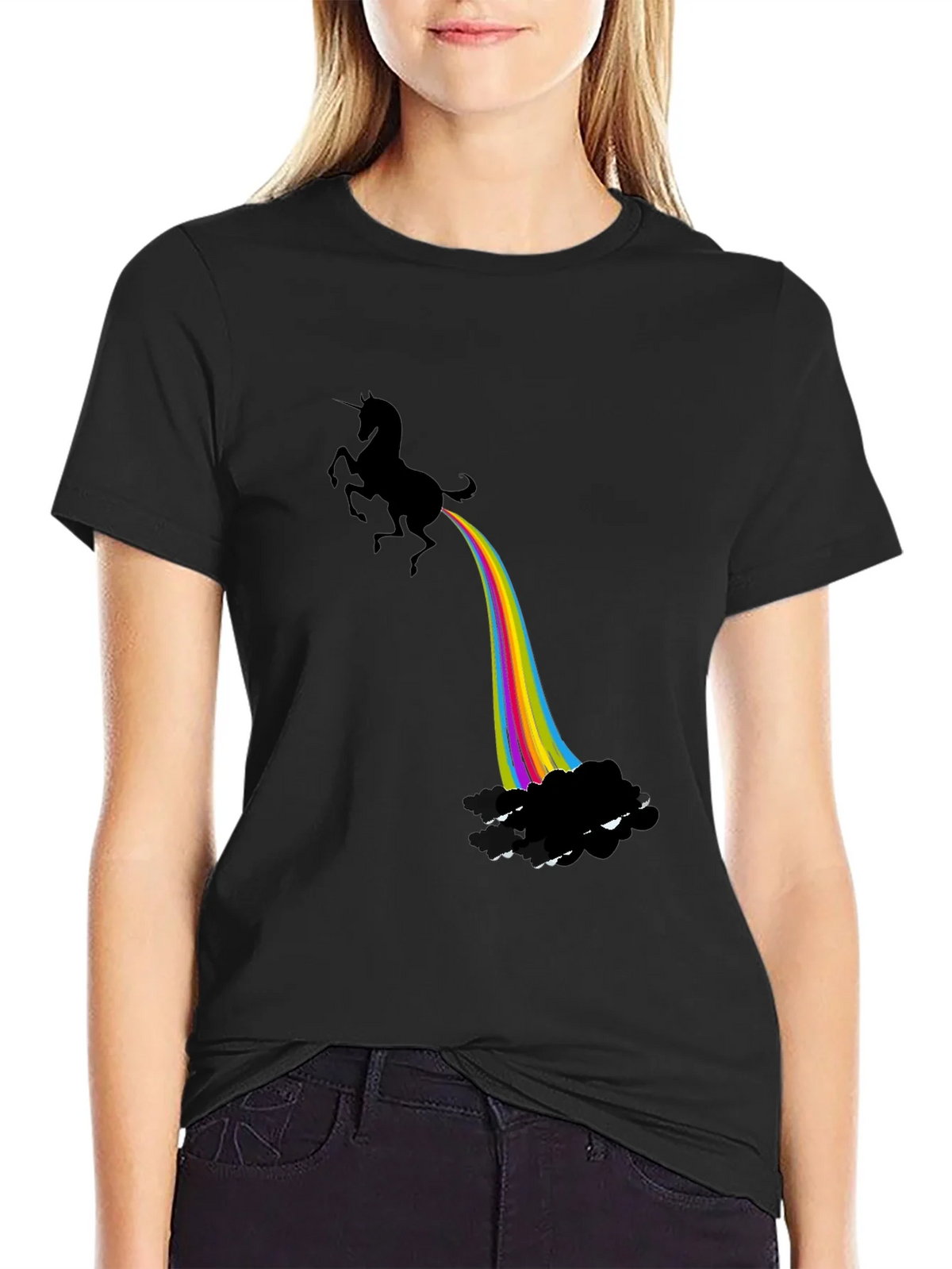 Unicorn Rainbow Funny Graphic T-Shirt