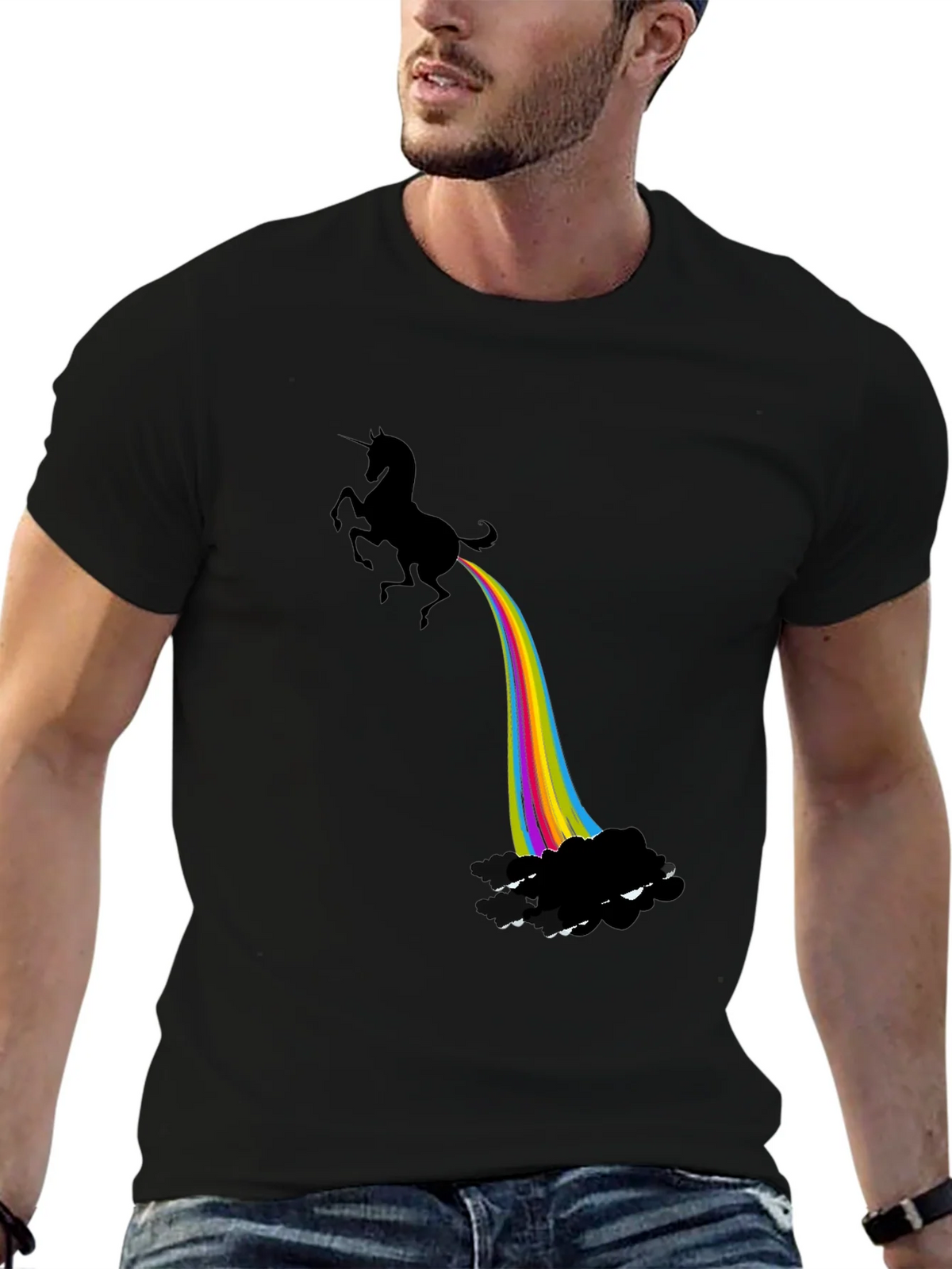 Unicorn Rainbow Funny Graphic T-Shirt