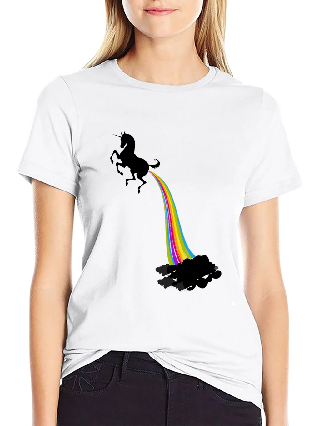 Unicorn Rainbow Funny Graphic T-Shirt