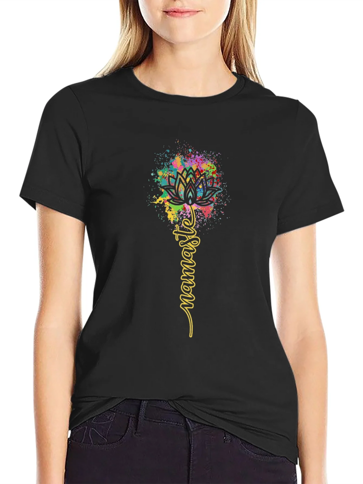 Namaste Lotus Flower T-Shirt