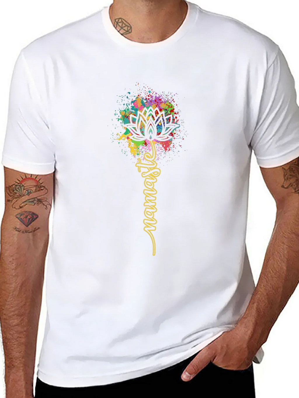 Namaste Lotus Flower T-Shirt