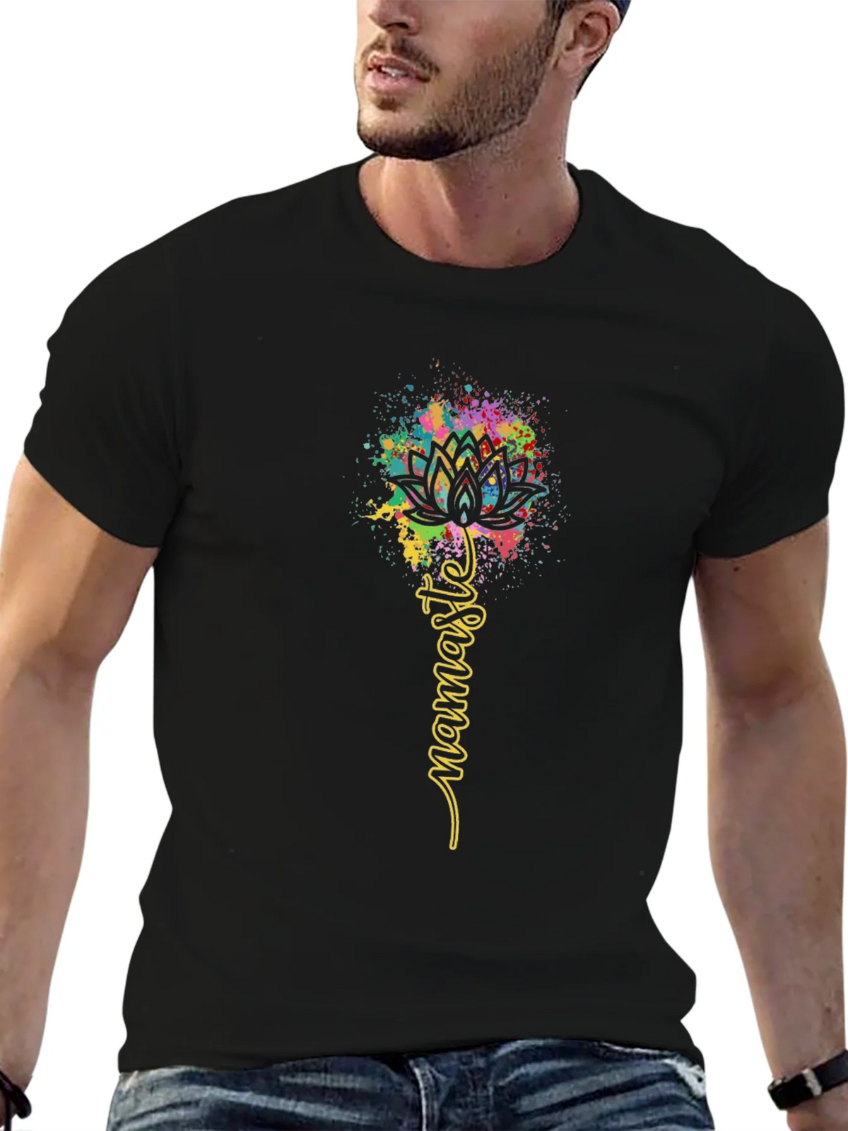 Namaste Lotus Flower T-Shirt
