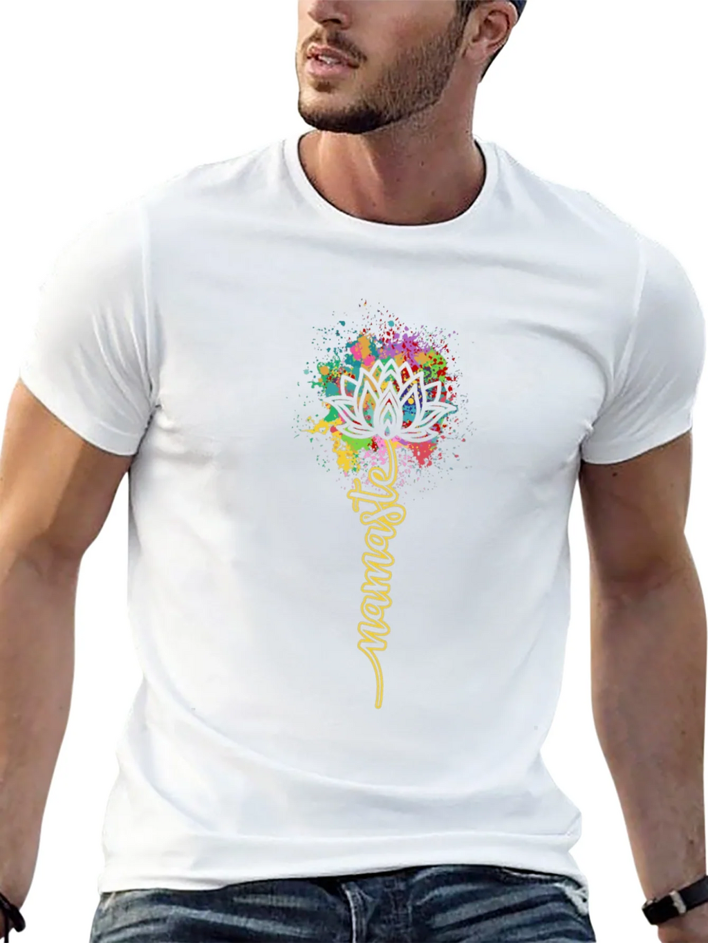 Namaste Lotus Flower T-Shirt