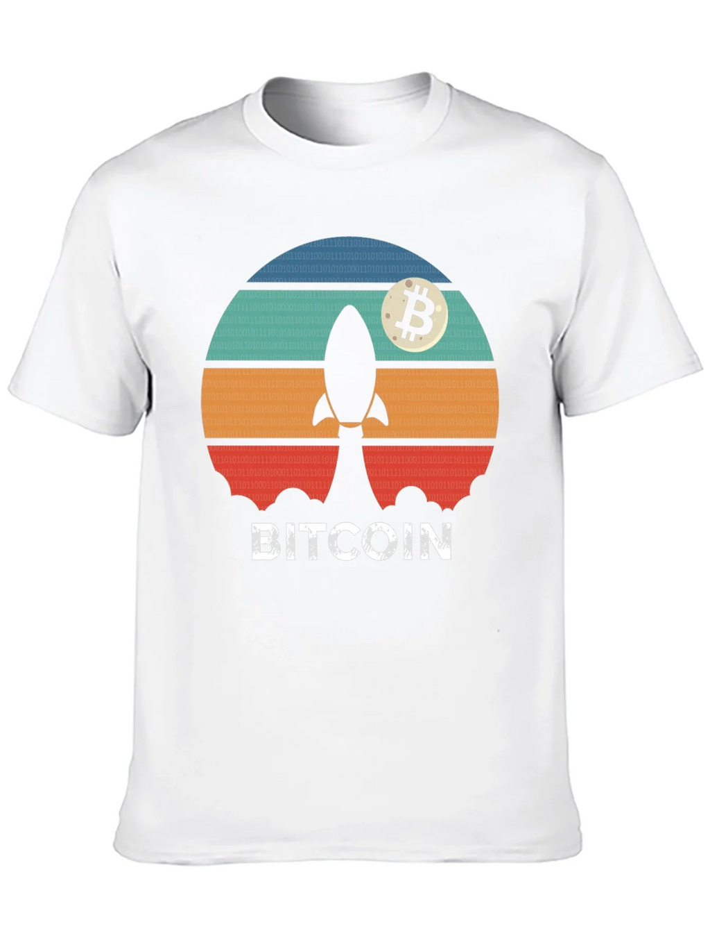 Bitcoin Rocket T-Shirt - Crypto Moonshot Tee