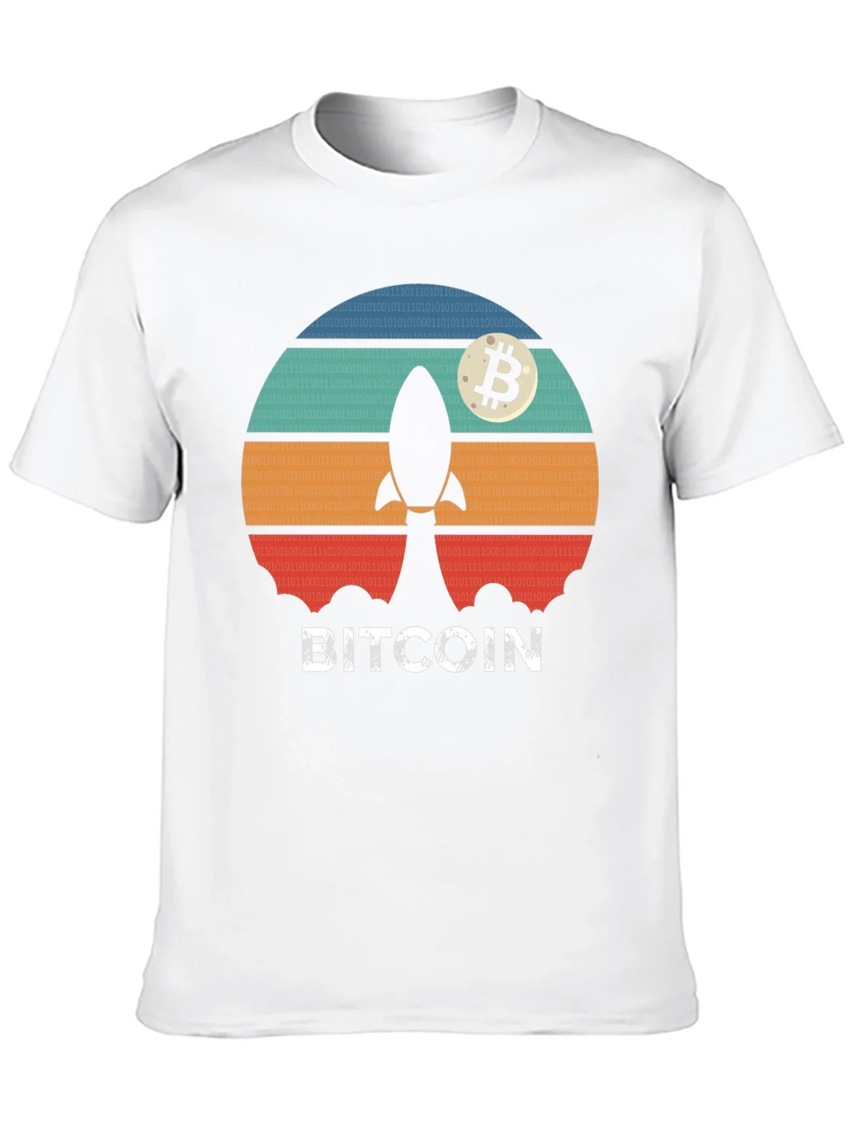 Bitcoin Rocket T-Shirt - Crypto Moonshot Tee
