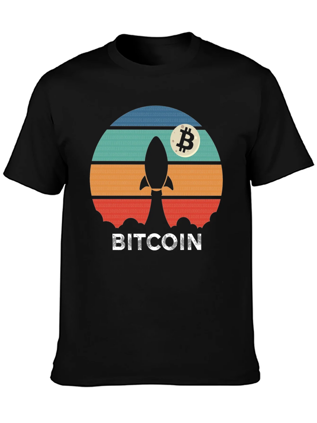 Bitcoin Rocket T-Shirt - Crypto Moonshot Tee